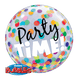 ¡Tiempo de fiesta! Globo Burbuja 22″ Puntos Coloridos