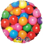 Rainbow Gum Balls Gumball Candy 18″ Foil Balloon by Anagram from Instaballoons