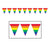 Rainbow Pennant Banner 11″ x 12′ by Beistle from Instaballoons