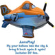 Raro Disney Plane Dusty Aeroplay 26″ x 15″ Globo