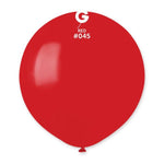 Red 19″ Latex Balloons by Gemar from Instaballoons