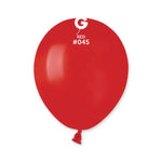 Red 5″ Latex Balloons by Gemar from Instaballoons