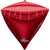 Red Diamondz 17″ Foil Balloon by Anagram from Instaballoons