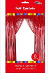 Red Fringe Met Curtain by SoNice from Instaballoons