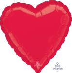 Red Heart 28″ Foil Balloon by Anagram from Instaballoons
