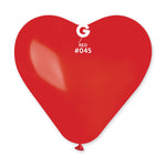 Red Heart Shape 17″ Latex Balloons by Gemar from Instaballoons