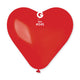 Red Heart Shape 17″ Latex Balloons (25 count)