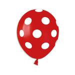 Red Polka Dot5″ Latex Balloons by Gemar from Instaballoons