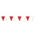 Red & White Pennant Banner 17″ x 30″ by Beistle from Instaballoons