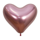 Globos de látex Reflex Pink Heart de 14″ (50 unidades)