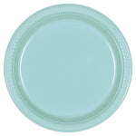 Robin's Egg Blue Plastic Plates 10″ by Amscan from Instaballoons