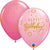 Rose and Pink Happy Birthday 11″ Latex Balloons by Qualatex from Instaballoons