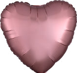 Rose Copper Satin Luxe Heart 19″ Foil Balloon by Anagram from Instaballoons