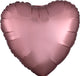 Rose Copper Satin Luxe Heart 19″ Balloon