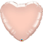Rose Gold Heart 36″ Foil Balloon by Qualatex from Instaballoons