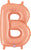 Rose Gold Letter B 14″ Foil Balloon by Betallic from Instaballoons