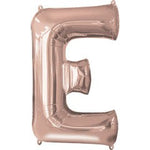 Rose Gold Letter E 34″ Foil Balloon by Anagram from Instaballoons