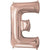 Rose Gold Letter E 34″ Foil Balloon by Anagram from Instaballoons