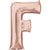 Rose Gold Letter F 34″ Foil Balloon by Anagram from Instaballoons