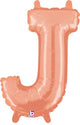 Rose Gold Letter J 14″ Balloon