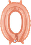 Rose Gold Letter O 14″ Foil Balloon by Betallic from Instaballoons
