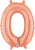 Rose Gold Letter O 14″ Foil Balloon by Betallic from Instaballoons