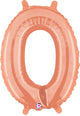 Rose Gold Letter O 14″ Balloon