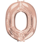 Rose Gold Letter O 34″ Foil Balloon by Anagram from Instaballoons