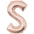 Rose Gold Letter S  34″ Foil Balloon by Anagram from Instaballoons