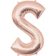 Rose Gold Letter S 34″ Balloon