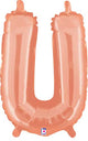 Rose Gold Letter U 14″ Balloon