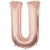 Rose Gold Letter U 34″ Foil Balloon by Anagram from Instaballoons