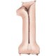 Rose Gold Number 1 34″ Balloon