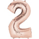 Rose Gold Number 2 34″ Balloon