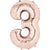 Rose Gold Number 3 34″ Foil Balloon by Anagram from Instaballoons