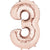 Rose Gold Number 3 34″ Foil Balloon by Anagram from Instaballoons