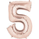 Rose Gold Number 5 34″ Balloon