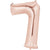 Rose Gold Number 7 34″ Foil Balloon by Anagram from Instaballoons