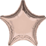 Rose Gold Star 18″ Foil Balloon by Anagram from Instaballoons