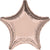 Rose Gold Star 18″ Foil Balloon by Anagram from Instaballoons