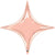 Rose Gold Starpoint 20″ Foil Balloon by Qualatex from Instaballoons