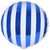 Royal Blue Striped 18″ Foil Balloon by Unique from Instaballoons