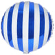 Royal Blue Striped 18″ Balloon
