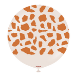 Safari Giraffe Caramel Brown Print on White Sand 24″ Latex Balloon by Kalisan from Instaballoons