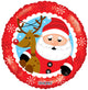 Santa & Reindeer 18″ Balloon