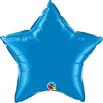 Sapphire Blue Star 36″ Foil Balloon by Qualatex from Instaballoons