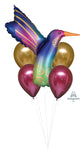 Satin Infused Hummingbird Bouquet Foil Balloon by Anagram from Instaballoons