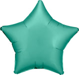 Satin Luxe™ Jade Green Star 18″ Foil Balloon by Anagram from Instaballoons