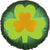 Satin St. Patrick's Day Clovers 18″ Foil Balloon by Anagram from Instaballoons