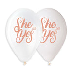 She Said Yes Printed 13″ Latex Balloons by Gemar from Instaballoons